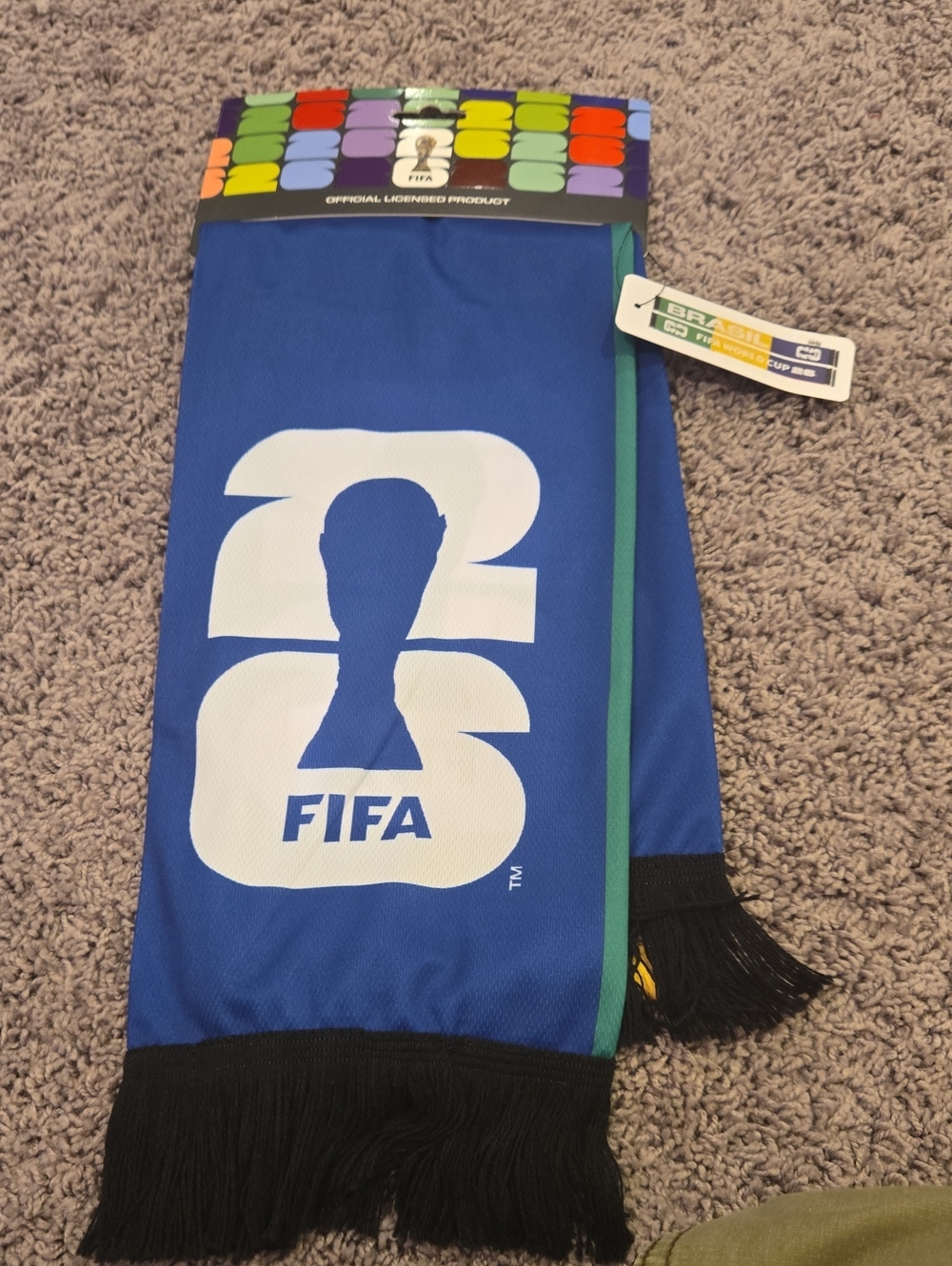 FIFA Kids Blue Bottoms with Green Trim